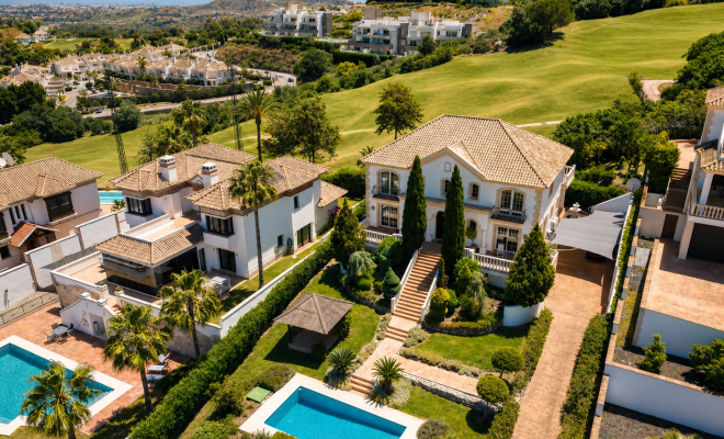 Villa bird view